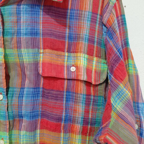 Lauren Ralph Lauren Bundle 3X Tops Blouses Buttons Women Cotton Classic - Picture 3 of 12